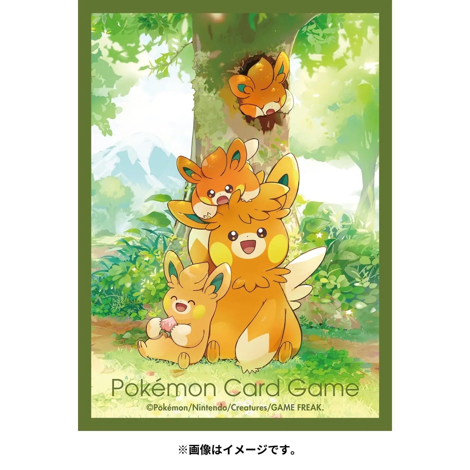 Pokemon Center Japan: Pawmot Card Sleeves Bao Cards