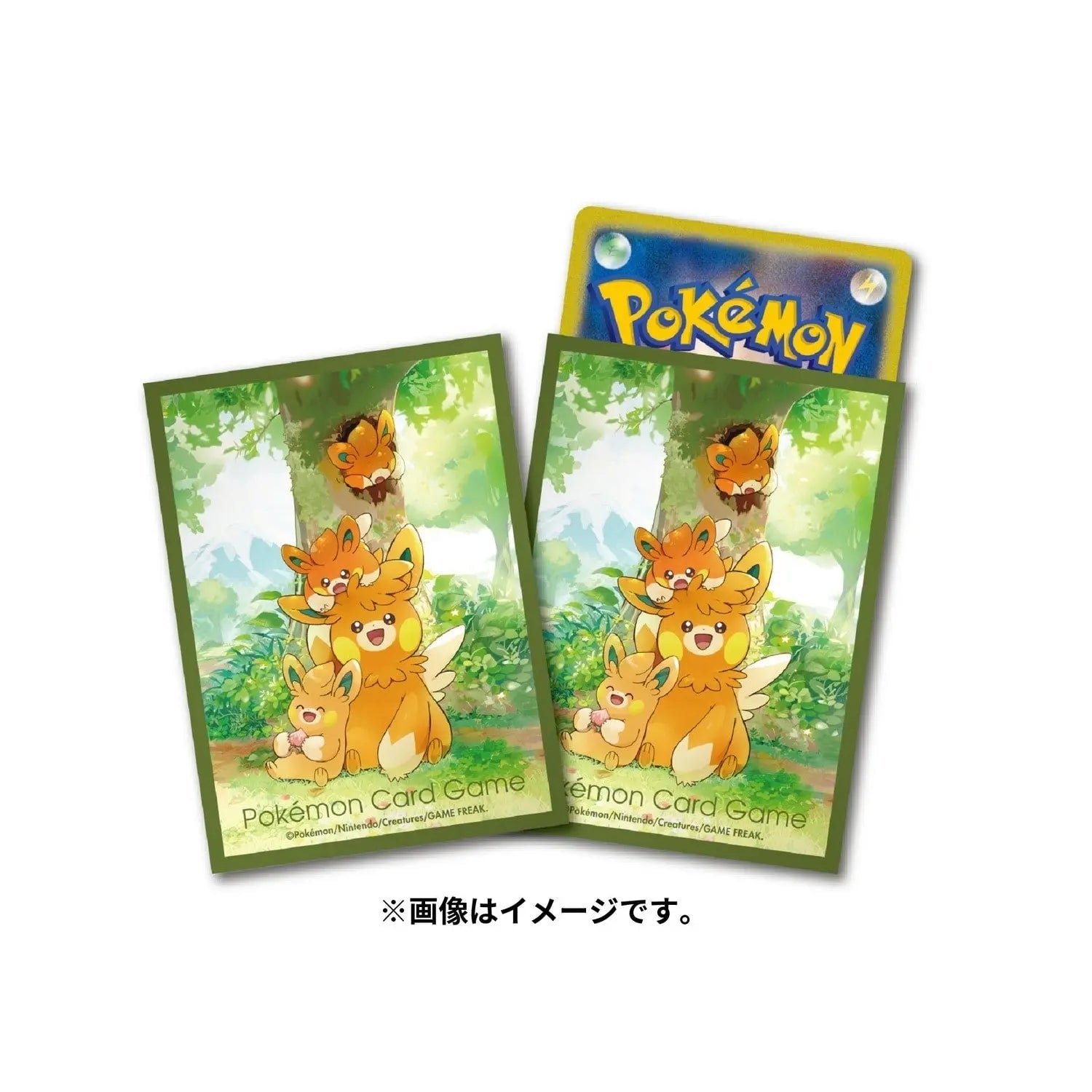 Pokemon Center Japan: Pawmot Card Sleeves Bao Cards