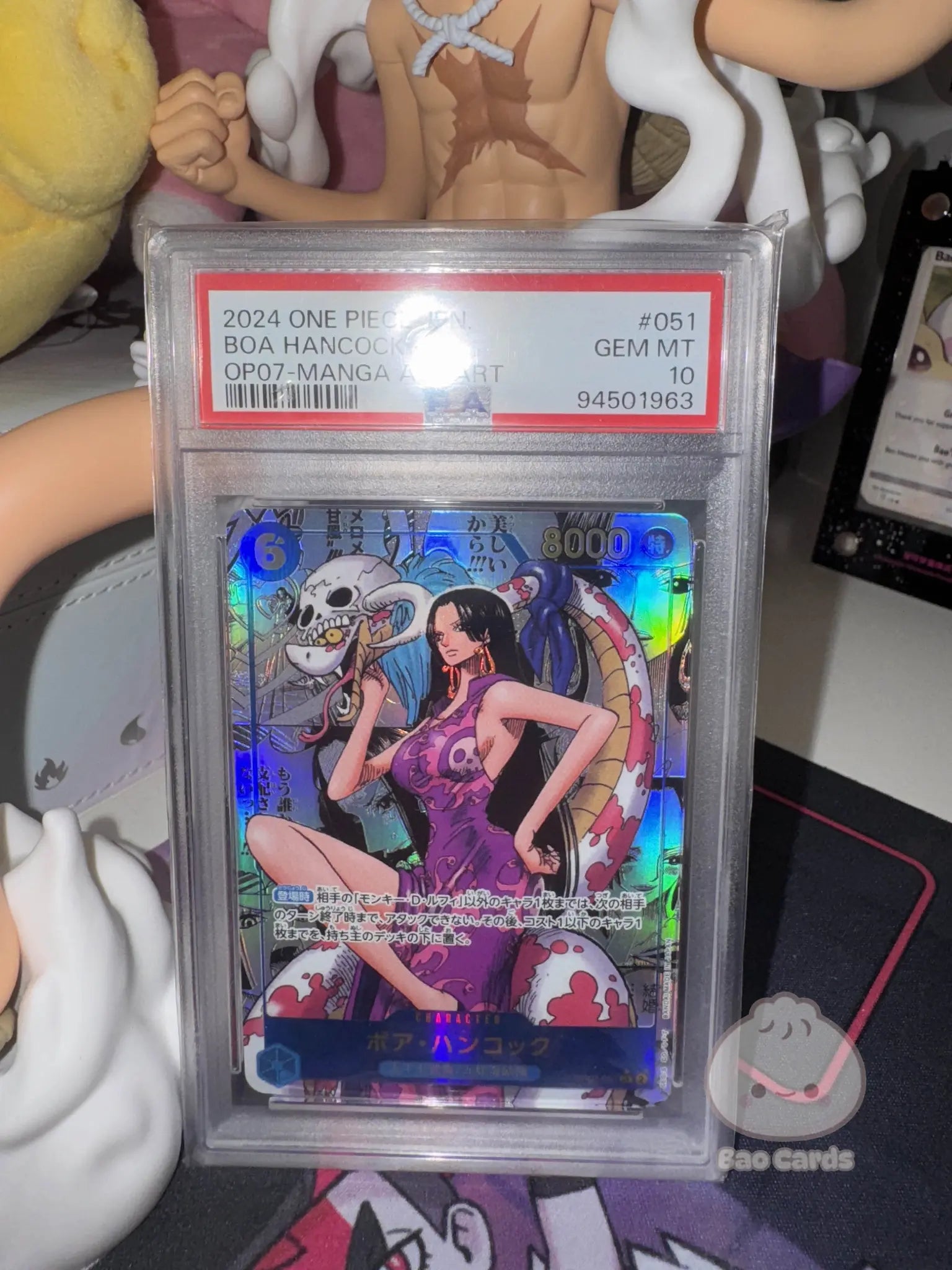 Boa Hancock [Alternate Art Manga] OP07-051 - PSA 10 - Japanese Bao Cards