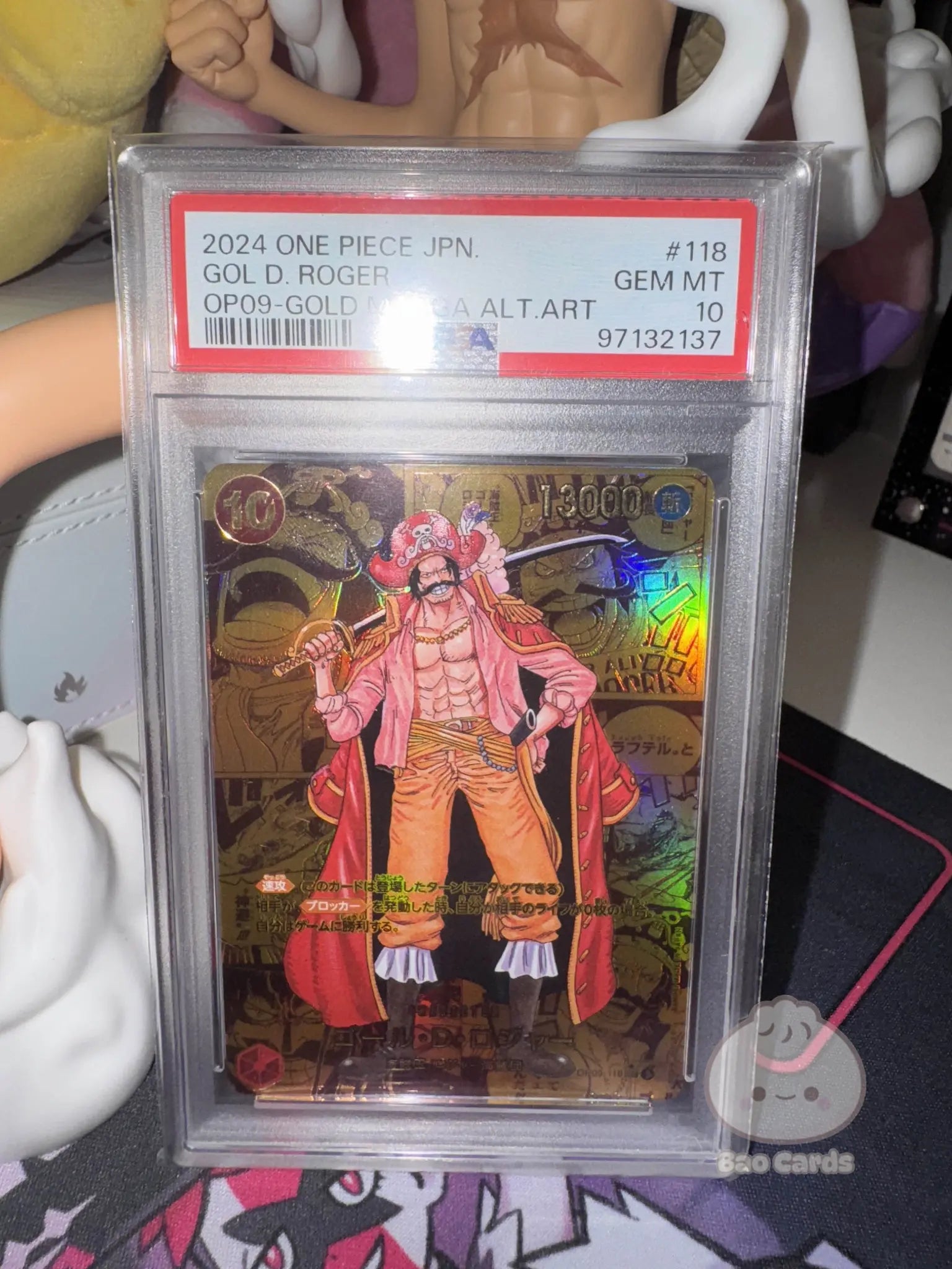 Gol.D.Roger (OP09-118) [Alternate Art Gold Manga] - PSA 10 - Japanese Bao Cards
