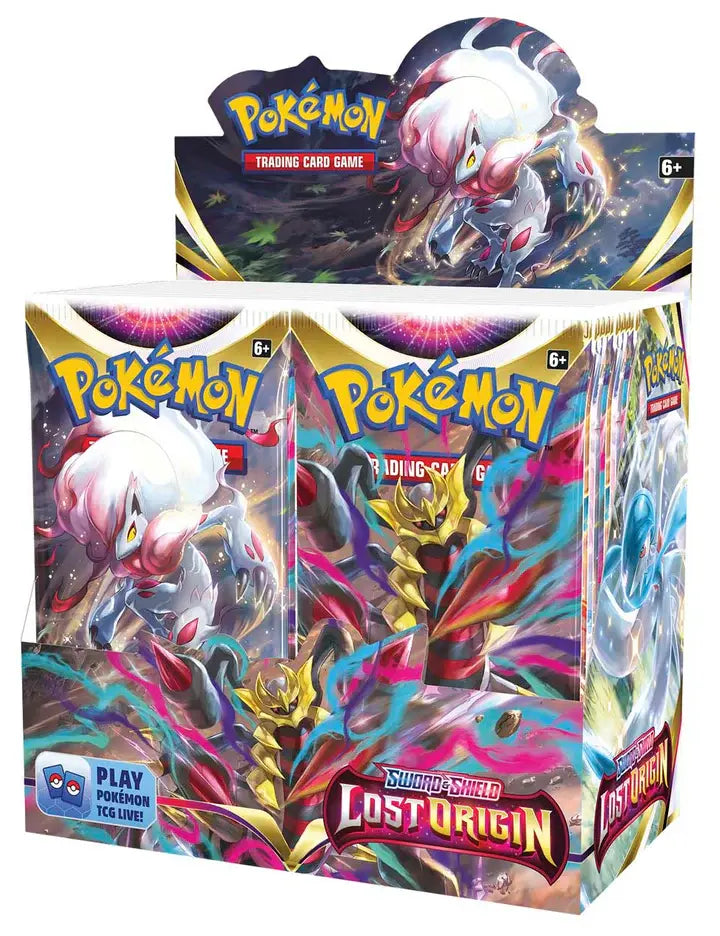Pokémon Lost Origin Booster Box – Sealed 36-pack set featuring Giratina VSTAR, Aerodactyl VSTAR, and more from the Sword & Shield series.